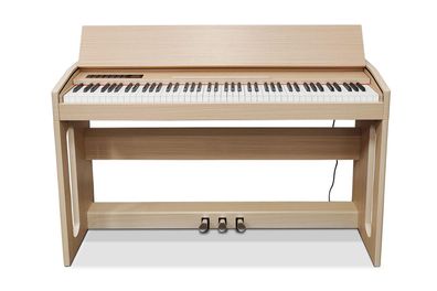 Digitales Klavier Piano Heimklavier Digital Keyboard 130cm Hellbraun