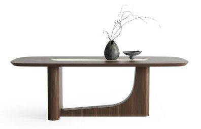 Modern Esstisch Elegant Braun Tisch Langlebig Esszimmer Tisch Küchentisch