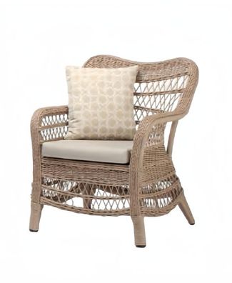 Moderne Beige Hochwertig Gartenmöbel Luxus Sessel stilvoll Sitzgruppe