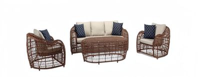 Gartenmöbel Sitzgarnitur Sitzgruppe Sofa Couch Polster Garten Terrasse Möbel