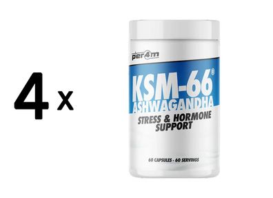 4 x Per4m KSM-66 Ashwagandha (60 Caps)