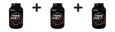 3 x QNT Prime Whey (908g) Belgian Chocolate Brownie