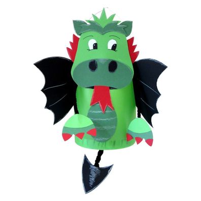 Laternen Bastelset Drache von Prell, 5 Stück