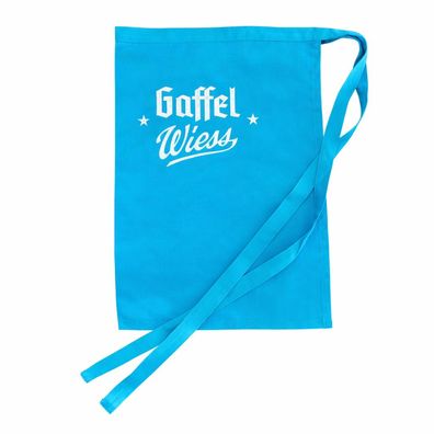 Gaffel Wiess Kellnerschürze Blau – 50 x 70 cm – Barschürze ohne Taschen – Gastr