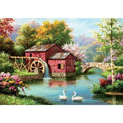 ART PUZZLE Puzzle Alte Rote Mühle 1000 Teile