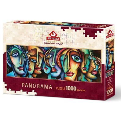 ART PUZZLE Panoramapuzzle Gesichter 1000 Teile