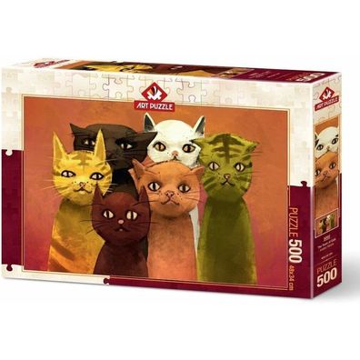 ART PUZZLE Puzzle Katzenteam 500 Teile