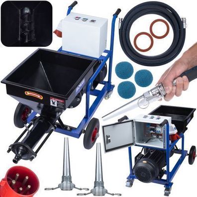 Rosfix Spritzmaschine MultiSpray MS4000 – 4kW 380V | 50L Tank | für Mörtel, Farbe