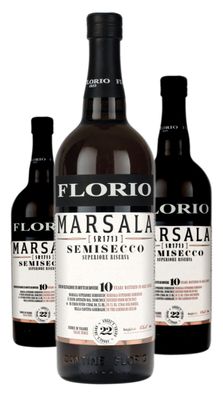 3 x Cantine Florio Marsala Classic Superiore Riserva Semisecco