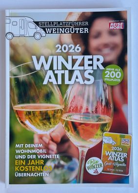 Stellplatzführer Weingüter Winzer Atlas 2026 Wohnmobil Deutschland 066f076 NEU