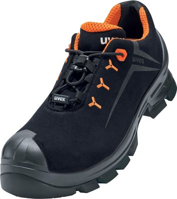 Uvex 2 Halbschuhe S3 65282 Schwarz, Orange (65282)