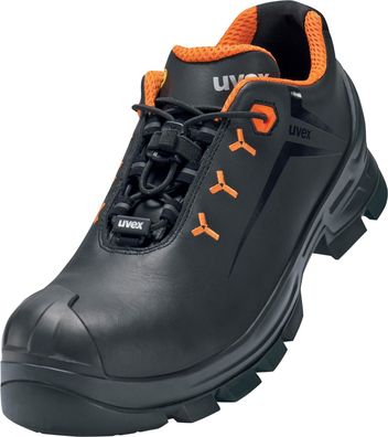 Uvex 2 Halbschuhe S3 65222 Schwarz, Orange (65222)