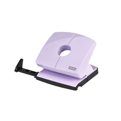Novus Bürolocher B 220, bis 20 Blatt pretty lilac, mit Anschlagschiene