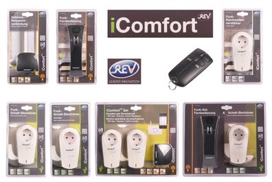 Funksteckdosen Set Funk Starterkit iComfort Fernbedienung Steckdosen bis zu 100m