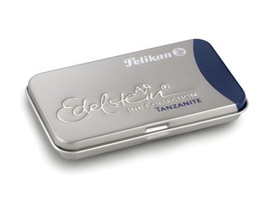 Pelikan Tintenpatrone Edelstein Ink GTP/6 Tanzanite im Metalletui