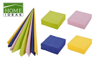 50er-Pack Servietten 33cm 3-lagig 1/4 Falz Papierserviette Tischdeko Papiertuch