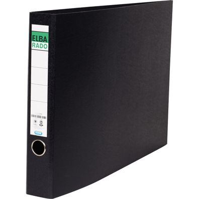 ELBA Ordner Hartpappe A3 quer 5,5cm aufgeklebtes Etikett schwarz