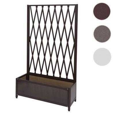 Rankgitter HWC-G21, Scherengitter Rankhilfe Blumenkasten, Alu+Stahl