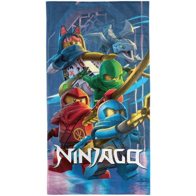 LEGO Ninjago Badetuch Legacy of the Masters Aufstieg der Drachen 75x150 cm