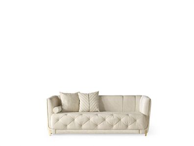 Polstersofa Dreisitzgarnitur Dreisitzer 3er-Sofa Dreisitzcouch Sofa Beige