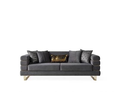 Sofa 3 Sitzer Sofas Couch Polster Moderne Couchen Textil Sitz Dreisit