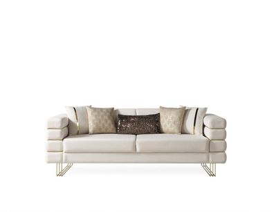 Sofa 3 Sitzer Sofas Couch Polster Garnitur Moderne Couchen Textil Sitz
