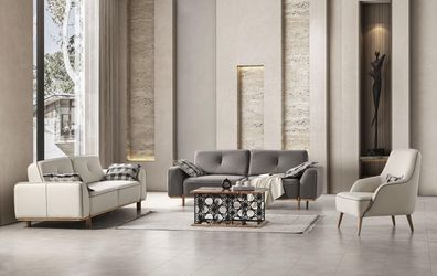 Sofagarnitur Polster Couch Sitzgarnitur Couchen Sofa Möbel Einrichtung 3 + 3 + 1
