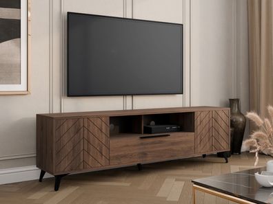 TV-Lowboard Xylix Bis 2D1SZ TV Schrank Tisch Modern Design Wohnzimmer Kollektion M24