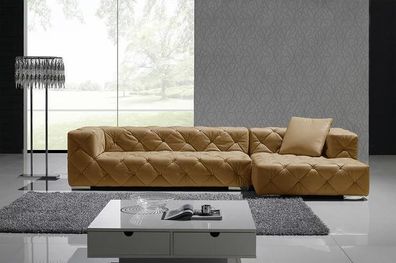Chesterfield Leder Modern Couch Wohnlandschaft Ledersofa Ecksofa Sofa Sofa LForm
