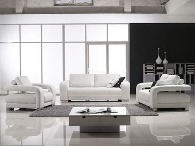 Sofagarnitur Design Couchen Polster Leder 311 Sitzer Garnituren Set Leder Sofas