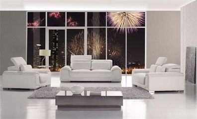 Design Couchen Sofas Polster 32 Sitzer Sofagarnitur Garnituren Set Leder Sofa