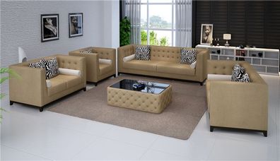 Ledersofa Couch Sofagarnituren Sitzer Garnitur Design Modern Sofa Sitzpolster