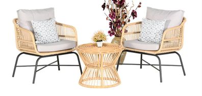 Garten Möbel Set3tlg Sofagarnitur Terrass Sessel Couchtisch Hochwertiges Lounge