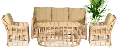 Gartenmöbel Sofagarnitur Tisch Sofa Sessel Veranda Sitzgruppen Moderne Lux Neu