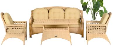 GartenMöbel Set4tlg Sofagarnitur Terrasse Sofa Couchtisch Benutzerfreundlichkeit