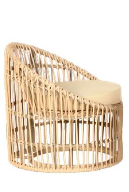 Sessel Gartenmöbel Sitz Veranda Lounge Terrasse Balkon Modern Polsterung Beige