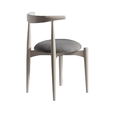 Küchenstuhl Esszimmerstuhl Holzstuhl ohne Armlehnen Beige Holz Modern