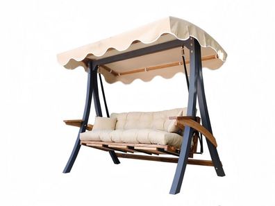 Robuste Outdoor-Schaukel Designer Garten Möbel Robustes Metallgestell Neu