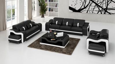 Sofagarnitur 311 Sitzer Set Design Sofas Polster Couchen Relax Leder Garnituren