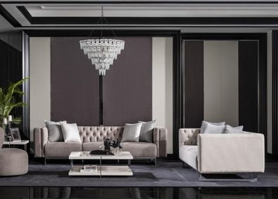 Sofagarnitur 4 3 Sitzer Set Design Sofa Polster Couchen Couch Modern