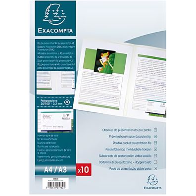 Doppel Präsentationsmappe blau