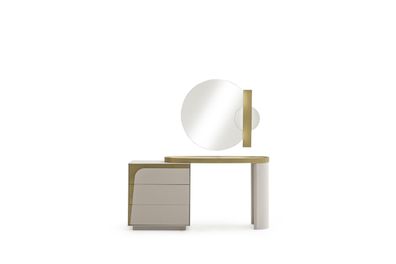 Schminktisch mit Spiegel Kosmetiktisch Frisiertisch Schubladen Weiß 2tlg