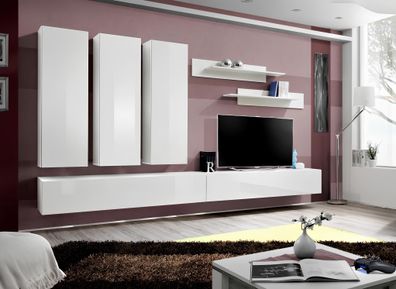 Wohnwand Komplett Holzmöbel Designer Wohnzimmermöbel Luxus Wandschrank