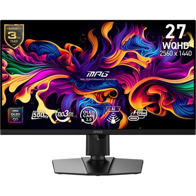 MSI MPG 271QRDE X50 - OLED-Monitor - Gaming - 68.6 cm (27") (26.5" sichtbar) - 2560 x