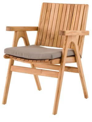 Eleganter Holzstuhl in Braun für Wohnzimmer und Esszimmer