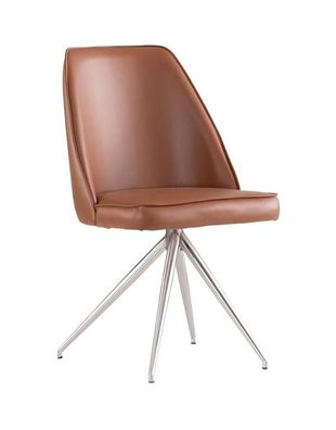 Esszimmerstuhl Wohnzimmerstuhl Stuhl Küchenstuhl Luxus Leder Metall