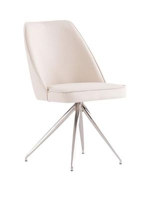 Stuhl Esszimmerstühle Luxus Leder Metall Küchenstuhl Wohnzimmerstuhl