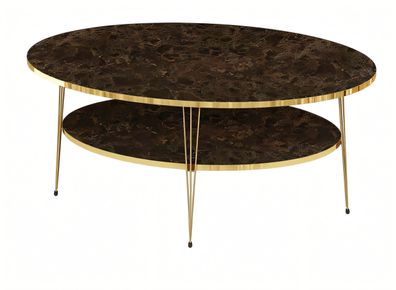 Eleganter brauner Couchtisch aus Holz für modernes Wohnzimmer