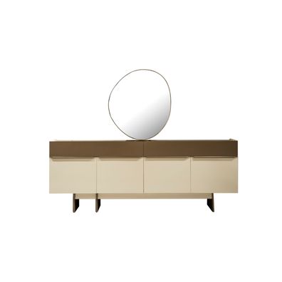 Braun-Beige Küchenanrichte Designer Esszimmer Möbel Luxuiöse Kommode