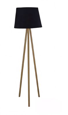 Moderne schwarze Stehlampe aus Holz für Wohnzimmer und Schlafzimmer